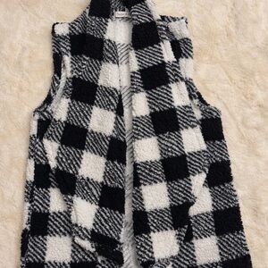 Black and White Checkered Vest